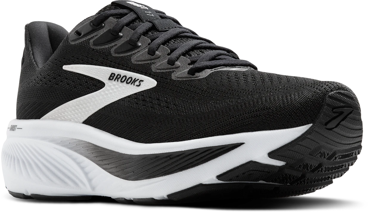BROOKS Men's Ghost 17 WIDE (090 - Black/Grey/White) 3 BROOKS Men's Ghost 17 WIDE (090 - Black/Grey/White) - Image 3