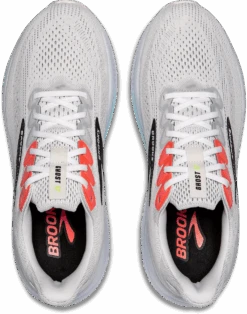 BROOKS Men's Ghost 17 (112 - White/Pink Clay/Gecko) -TCRunning Shop 110442 112 O Ghost 17