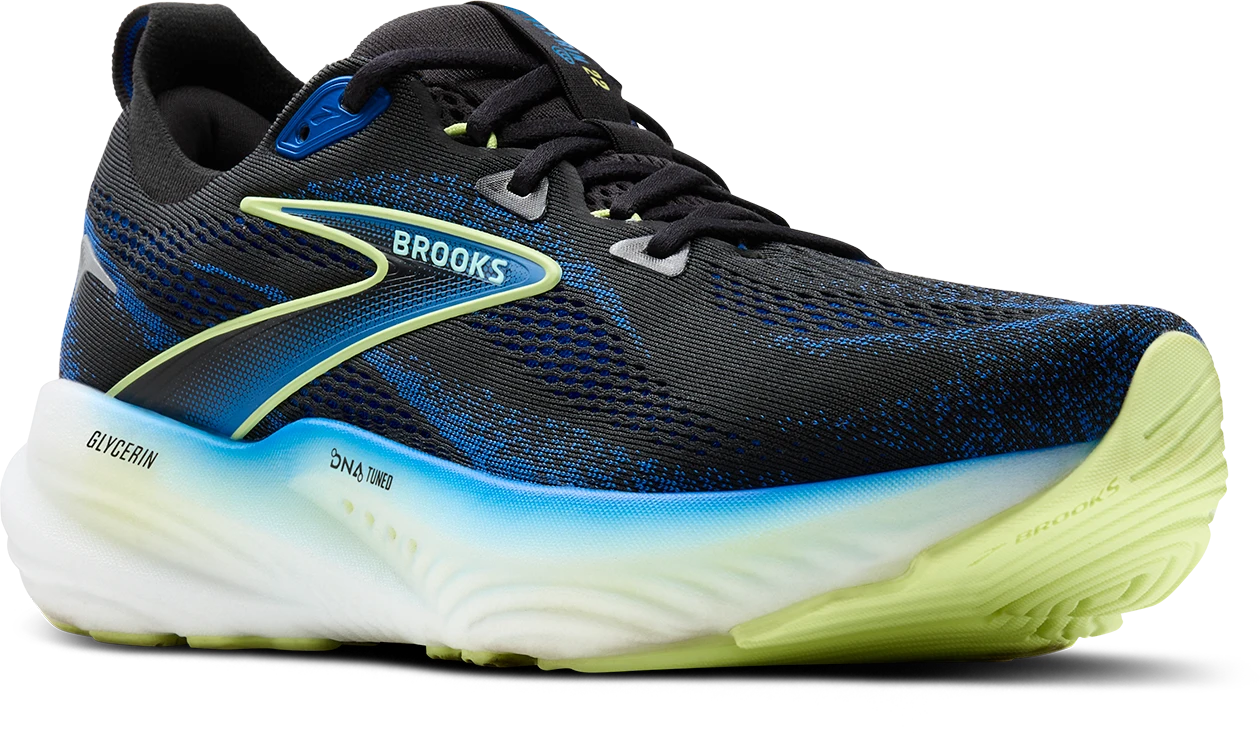 BROOKS Men's Glycerin 22 (002 - Black/Cobalt/Neo Yellow) 3 BROOKS Men's Glycerin 22 (002 - Black/Cobalt/Neo Yellow) - Image 3
