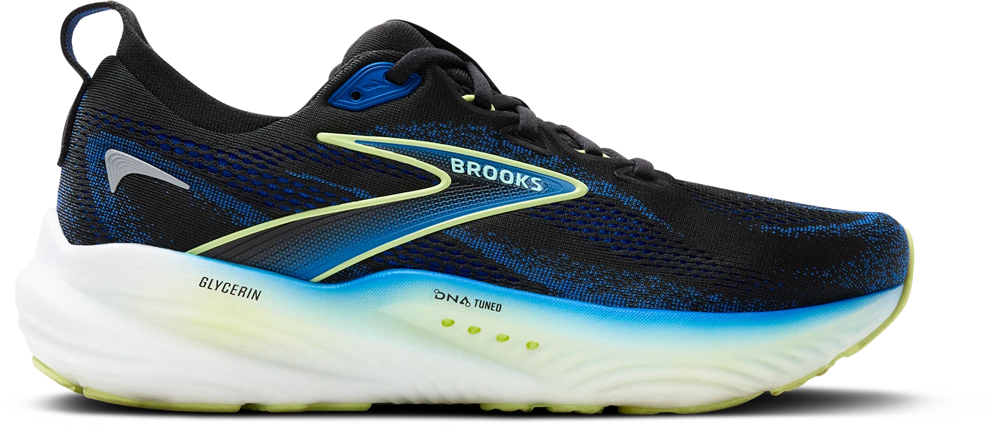 BROOKS Men's Glycerin 22 (002 - Black/Cobalt/Neo Yellow) 1 BROOKS Men's Glycerin 22 (002 - Black/Cobalt/Neo Yellow)