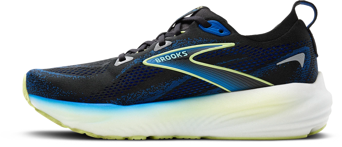 BROOKS Men's Glycerin 22 (002 - Black/Cobalt/Neo Yellow) 2 BROOKS Men's Glycerin 22 (002 - Black/Cobalt/Neo Yellow) - Image 2