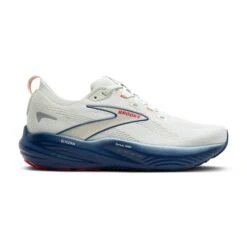 BROOKS Men's Glycerin 22 (404 - Gray/Navy Peony/Fiery Red)