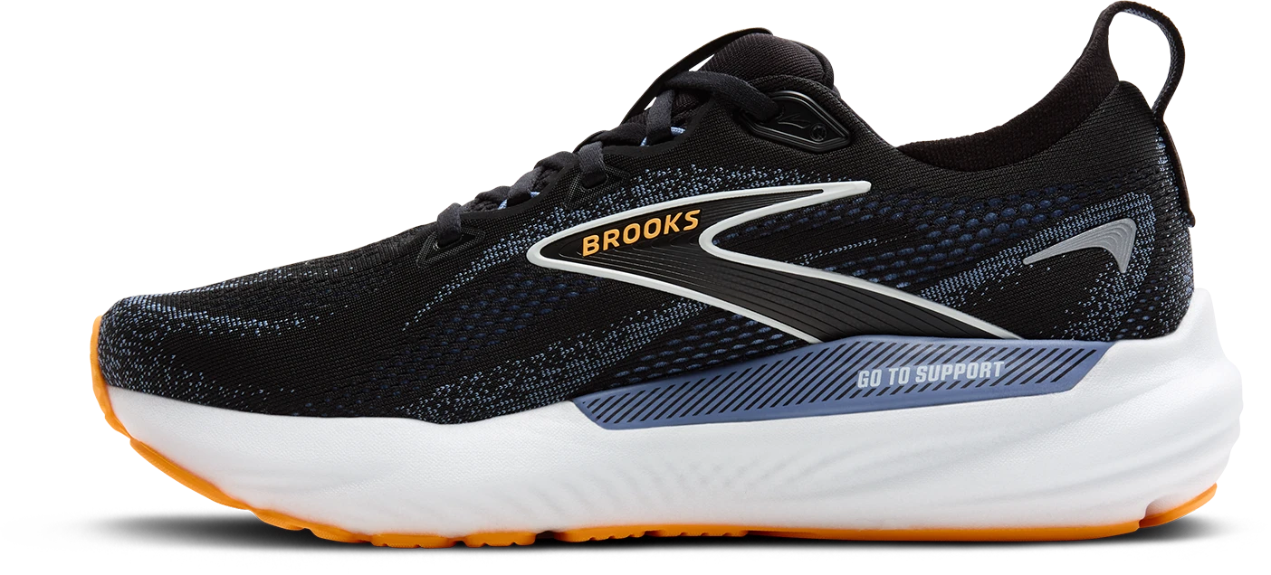 BROOKS Men's Glycerin GTS 22 (013 - Black/Countyr Blue/Orange Pop) 2 BROOKS Men's Glycerin GTS 22 (013 - Black/Countyr Blue/Orange Pop) - Image 2
