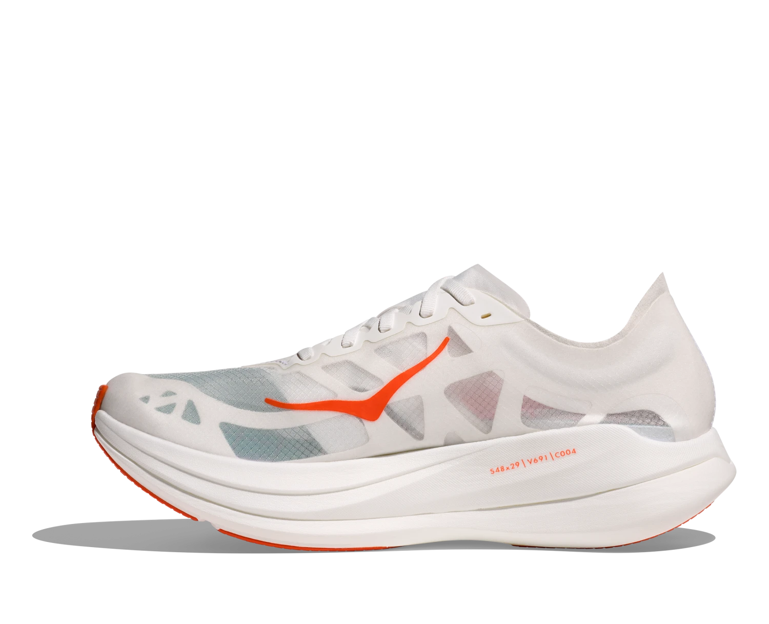 Hoka Unisex Rocket X 2 (FLV - Frost/Lava) 2 Hoka Unisex Rocket X 2 (FLV - Frost/Lava) - Image 2