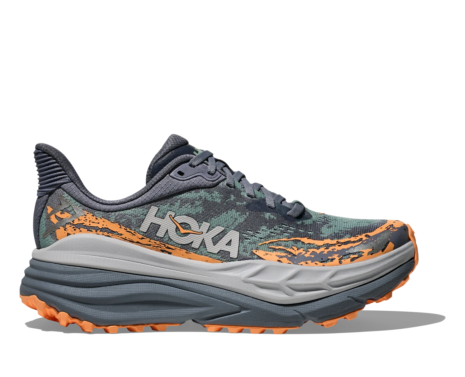 Hoka Women's Stinson 7 (GSP - Grey Skies/Pale Tangerine) 1 Hoka Women's Stinson 7 (GSP - Grey Skies/Pale Tangerine)