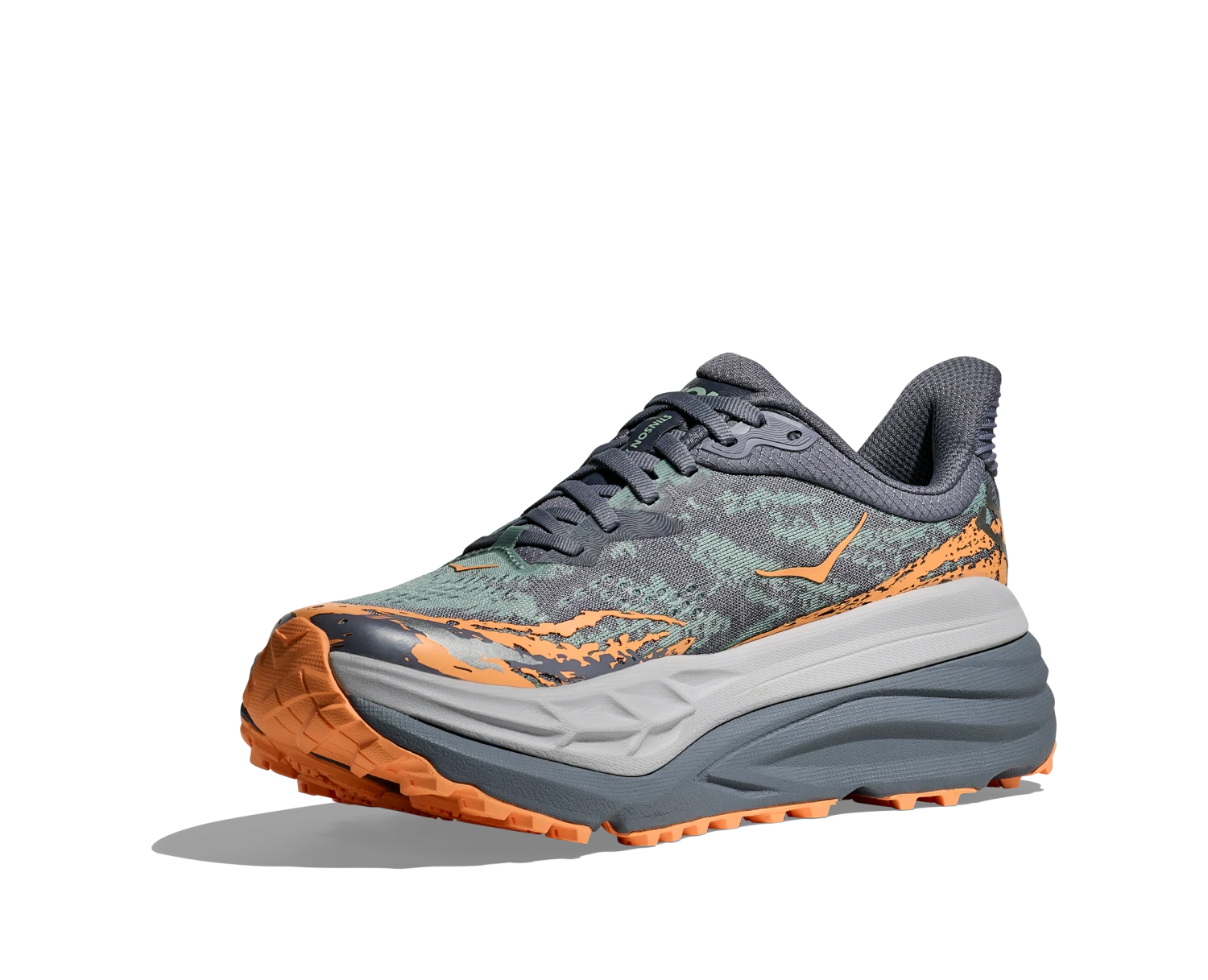 Hoka Women's Stinson 7 (GSP - Grey Skies/Pale Tangerine) 4 Hoka Women's Stinson 7 (GSP - Grey Skies/Pale Tangerine) - Image 4
