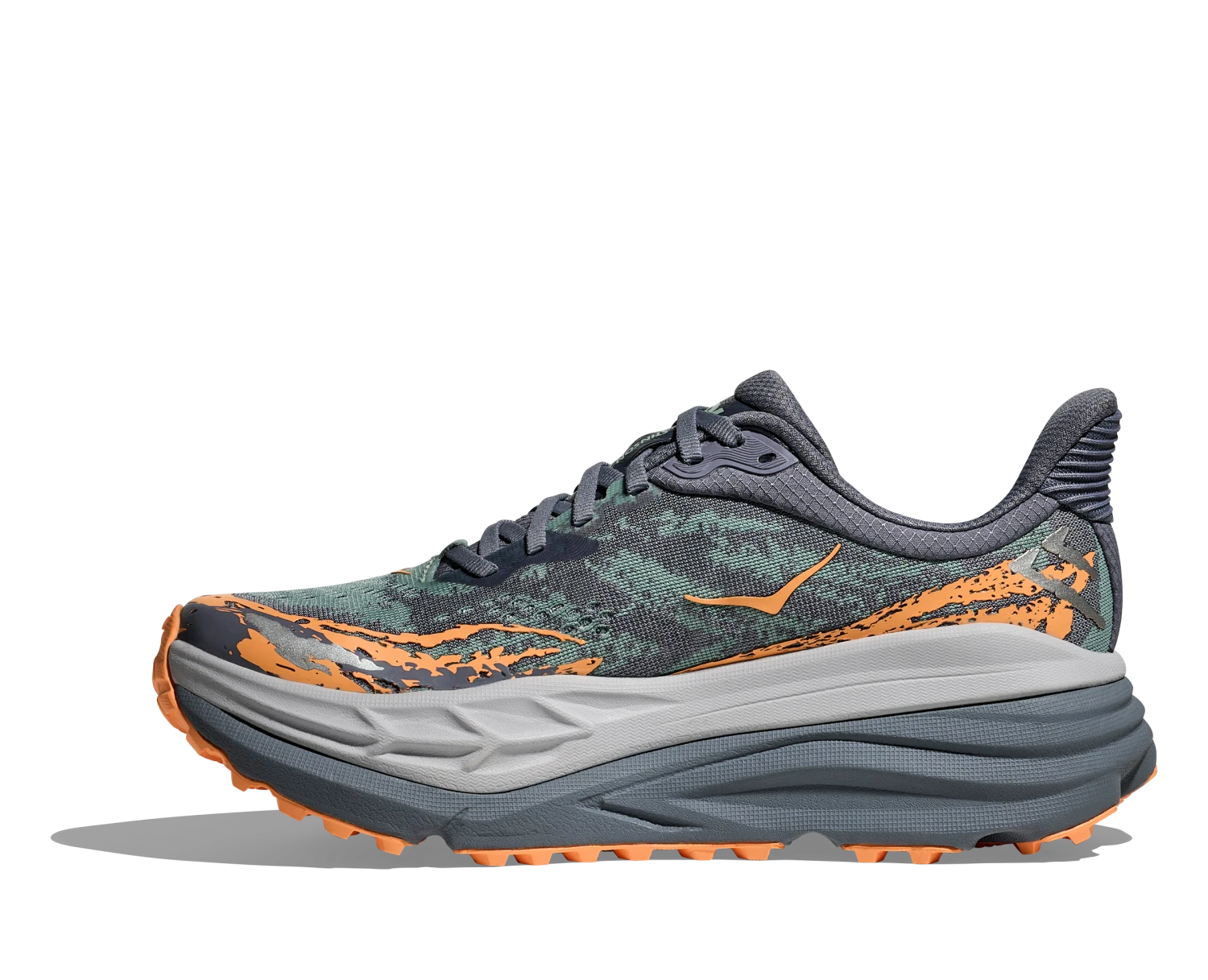 Hoka Women's Stinson 7 (GSP - Grey Skies/Pale Tangerine) 2 Hoka Women's Stinson 7 (GSP - Grey Skies/Pale Tangerine) - Image 2