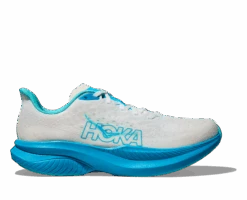Hoka Men's Mach 6 (WKY - White/Skyward Blue)