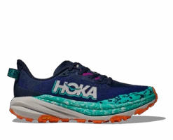 Hoka Women's Speedgoat 6 WIDE (VYM - Varsity Navy/Meteor)