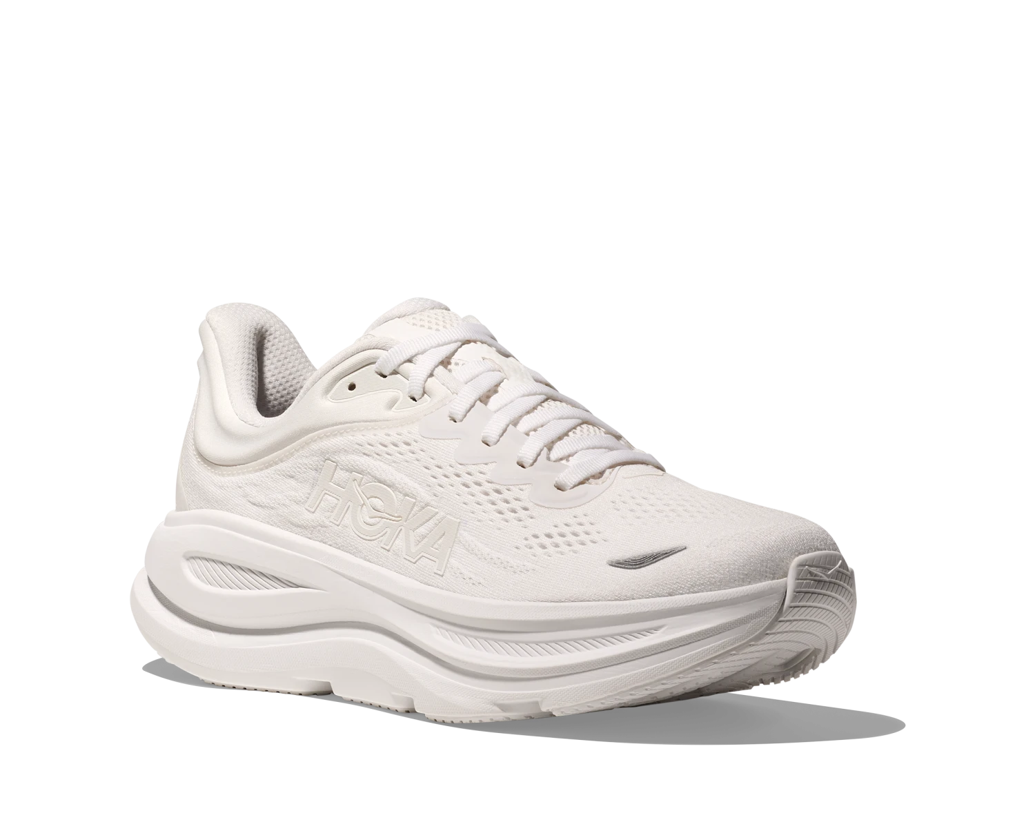 Hoka Women's Bondi 9 (WWH - White/White) 3 Hoka Women's Bondi 9 (WWH - White/White) - Image 3