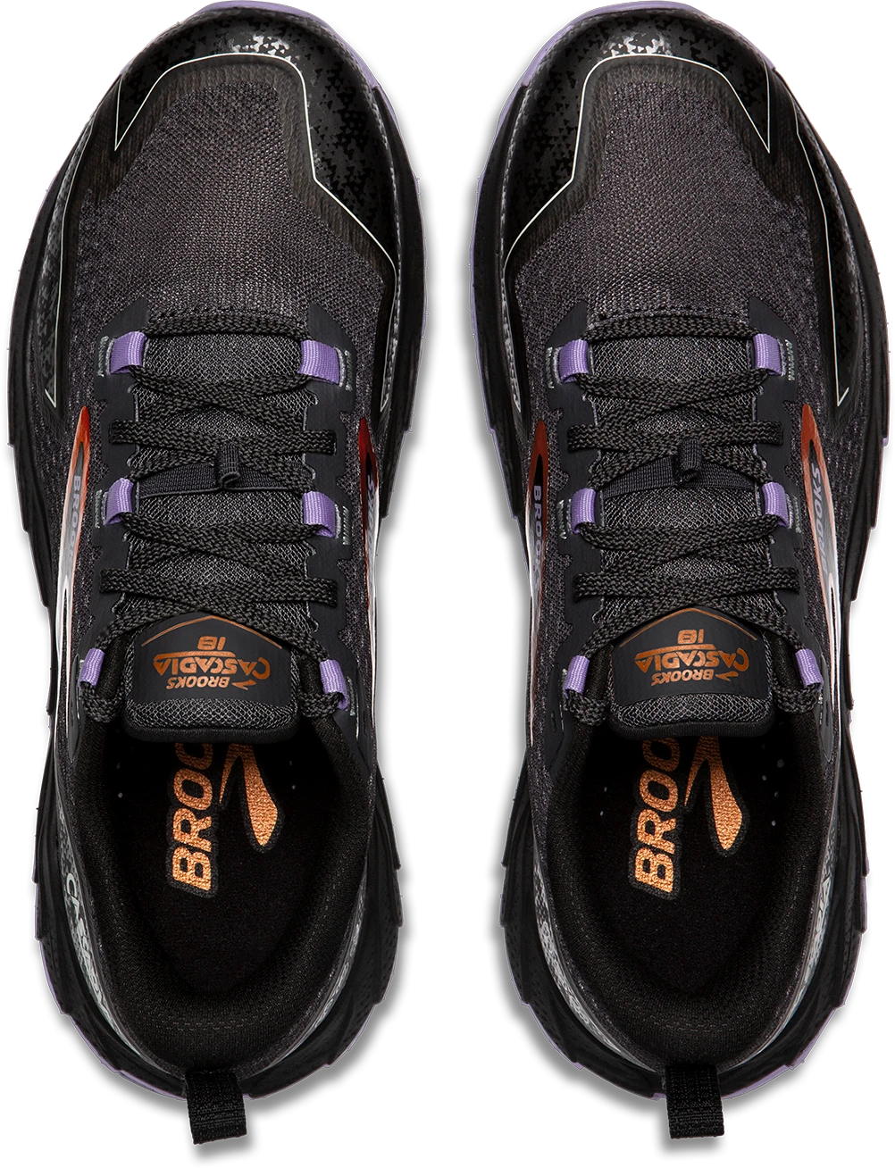 BROOKS Women's Cascadia 18 (048 - Ebony/Sweet Lavender/Copper) 4 BROOKS Women's Cascadia 18 (048 - Ebony/Sweet Lavender/Copper) - Image 4