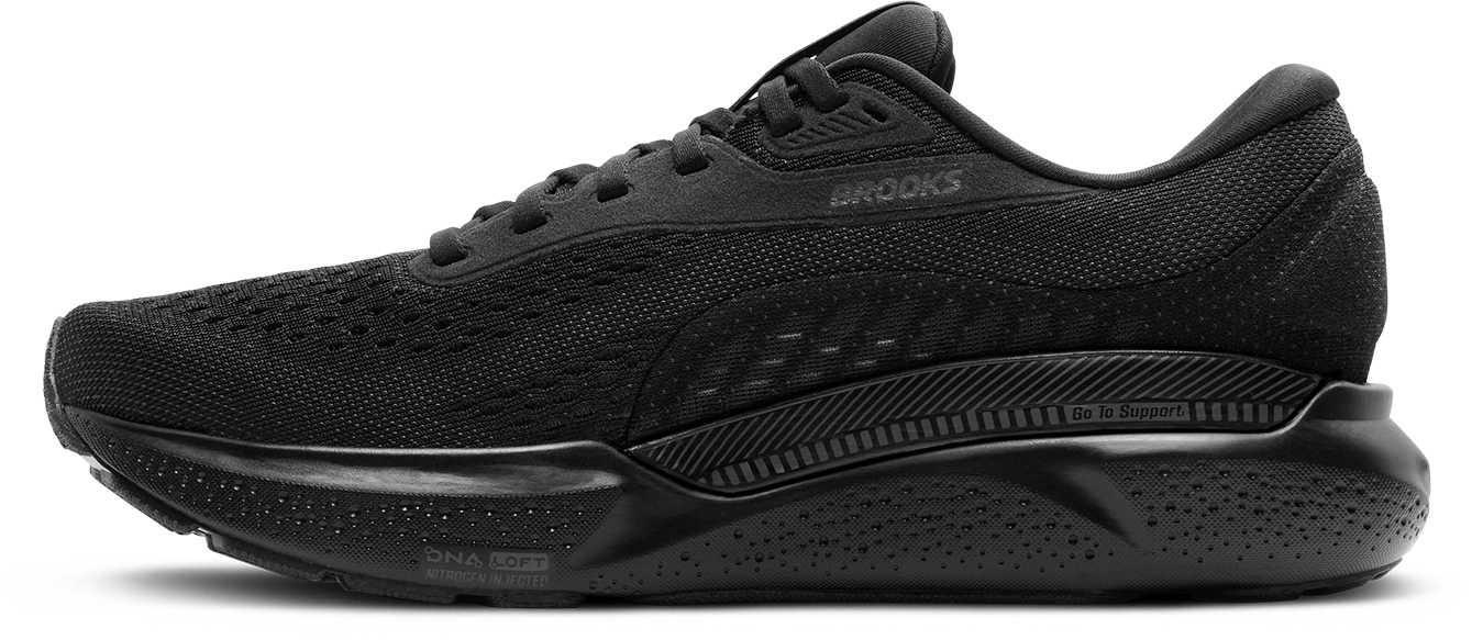 BROOKS Women's Adrenaline GTS 24 WIDE (020 - Black/Black/Ebony) 2 BROOKS Women's Adrenaline GTS 24 WIDE (020 - Black/Black/Ebony) - Image 2