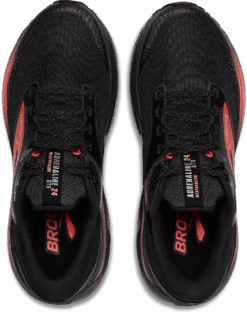 BROOKS Women's Adrenaline 24 Weatherized (044 - Black/Ebony/Hot Coral) 9 BROOKS Women's Adrenaline 24 Weatherized (044 - Black/Ebony/Hot Coral) -TCRunning Shop 120427 044 O Adrenaline GTS 24 Weatherized