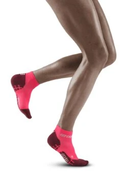 CEP Women's Ultralight Low Cut Compression Socks (Pink)