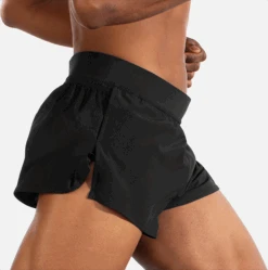 BROOKS Men's Sherpa 3" Split Short (001 - Black) -TCRunning Shop 211329 001 MV Sherpa 3in Split Short