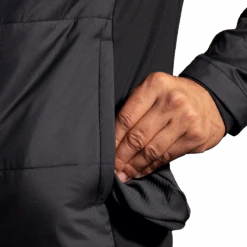 BROOKS Men's Shield Hybrid Jacket 3.0 (001 - Black) -TCRunning Shop 211524 001 D1 Shield Hybrid Jacket 3