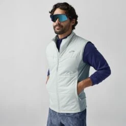 BROOKS Men's Shield Hybrid Vest 3.0 (183 - Smoke/Storm) -TCRunning Shop 211525 183 mf shield hybrid vest mens running jacket 3