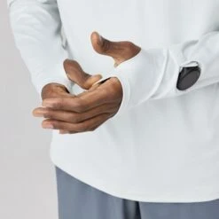 BROOKS Men's Dash 1/4th Zip 3.0 (139 - Smoke) -TCRunning Shop 211565 139 d1 dash quarter zip 3 mens long sleeve running shirt