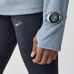 BROOKS Men's Notch Thermal Hoodie 3.0 (097 - Storm) -TCRunning Shop 211569 097 d2 notch thermal hoodie 3 mens running hoodie