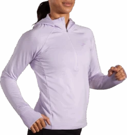 BROOKS Women's Notch Thermal Hoodie 2.0 (505 - Light Purple) -TCRunning Shop 221568 505 MV Notch Thermal Hoodie 2