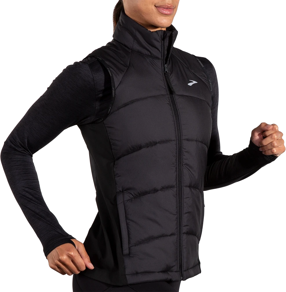 BROOKS Women's Shield Hybrid Vest 3.0 (001 - Black) 7 BROOKS Women's Shield Hybrid Vest 3.0 (001 - Black) - Image 7