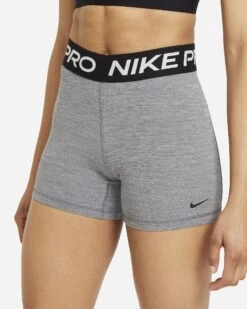Nike Women's Pro 365 5" Shorts (084 - Smoke Grey/Heather/Black/Black)