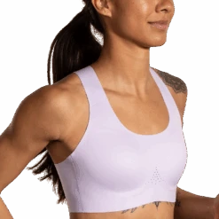 BROOKS Women's Dare Crossback Run Bra 2.0 (505 - Light Purple) -TCRunning Shop 350084 505 MV Dare Crossback Run Bra 2