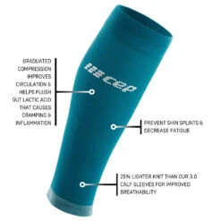 CEP Women's Ultralight Compression Calf Sleeves (Petrol/Light Grey) -TCRunning Shop 35 1080x bac67841 6b12 4440 9589 ed08b91b35b5
