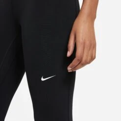 Nike Women's Pro Mid-Rise Crop Mesh-Panel Leggings (013 - Black/White) -TCRunning Shop AURORA CZ9803 013 PHSYM001 2000