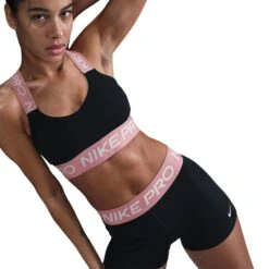 Nike Women's Pro 3" Shorts (027 - Black/Elemental Pink/White) 10 Nike Women's Pro 3" Shorts (027 - Black/Elemental Pink/White) -TCRunning Shop AURORA CZ9857 027 PHSYM002 2000