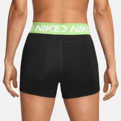 Nike Women's Pro 3" Shorts (035 - Black/Barely Volt/White) 6 Nike Women's Pro 3" Shorts (035 - Black/Barely Volt/White) -TCRunning Shop AURORA CZ9857 035 PHSBM001 2000