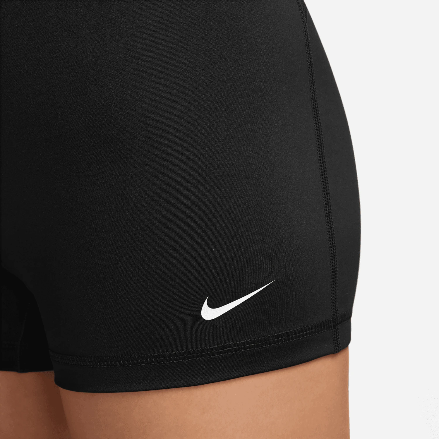Nike Women's Pro 3" Shorts (035 - Black/Barely Volt/White) 4 Nike Women's Pro 3" Shorts (035 - Black/Barely Volt/White) - Image 4