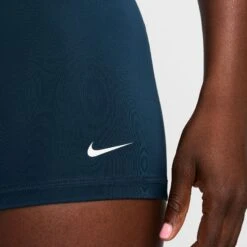 Nike Women's Pro 3" Shorts (478 - Armory Navy/White) -TCRunning Shop AURORA CZ9857 478 PHSYM004 2000