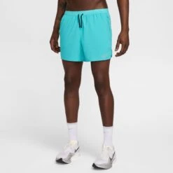 Nike Men's DRI-FIT Stride 5" Shorts (345 - Dusty Cactus/Black/Reflective Silver) -TCRunning Shop AURORA DM4755 345 PHSFM001 2000