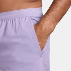 Nike Men's DRI-FIT Stride 5" Shorts (515 - Hydrangeas/Black/Reflective Silver) -TCRunning Shop AURORA DM4755 515 PHSYM002 2000