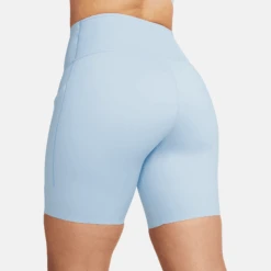 Nike Women’s Go Firm-Support High-Waisted 8” Shorts (441 - Light Armory Blue/Black) 13 Nike Women’s Go Firm-Support High-Waisted 8” Shorts (441 - Light Armory Blue/Black) -TCRunning Shop AURORA DQ5923 441 PHSYM004 2000
