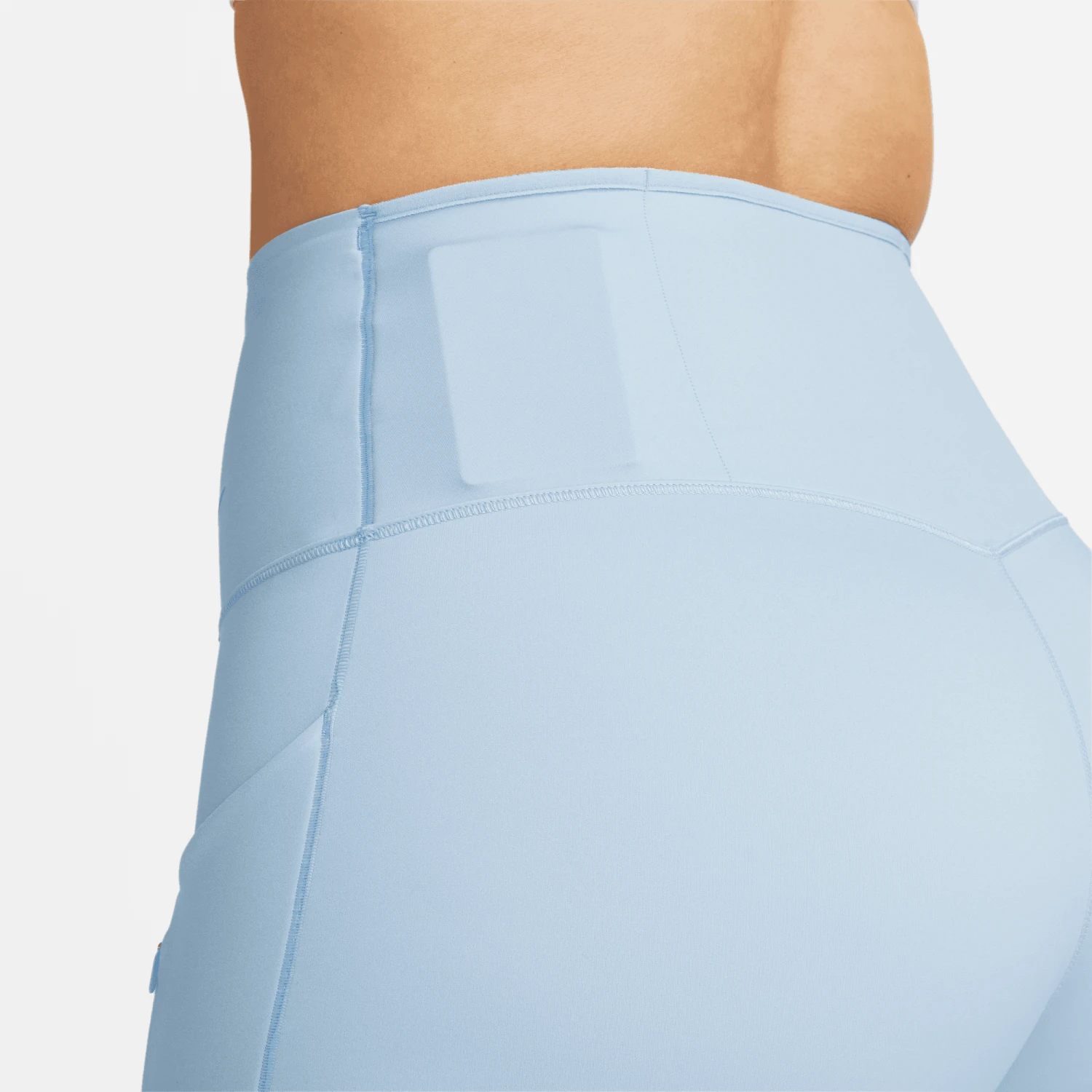 Nike Women’s Go Firm-Support High-Waisted 8” Shorts (441 - Light Armory Blue/Black) 6 Nike Women’s Go Firm-Support High-Waisted 8” Shorts (441 - Light Armory Blue/Black) - Image 6