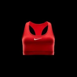 Nike Women’s Swoosh Medium Support Sports Bra (657 - University Red/White) -TCRunning Shop AURORA DX6821 657 PHSYD001 2000