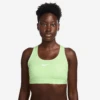 Nike Women’s Swoosh Medium Support Sports Bra (701 - Barely Volt/White)
