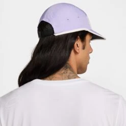 Nike Unisex DRI-Fit Fly Unstructured Swoosh Cap (533 - Lilac Ice/Phantom/Black) -TCRunning Shop AURORA FB5624 533 PHSBM001 2000