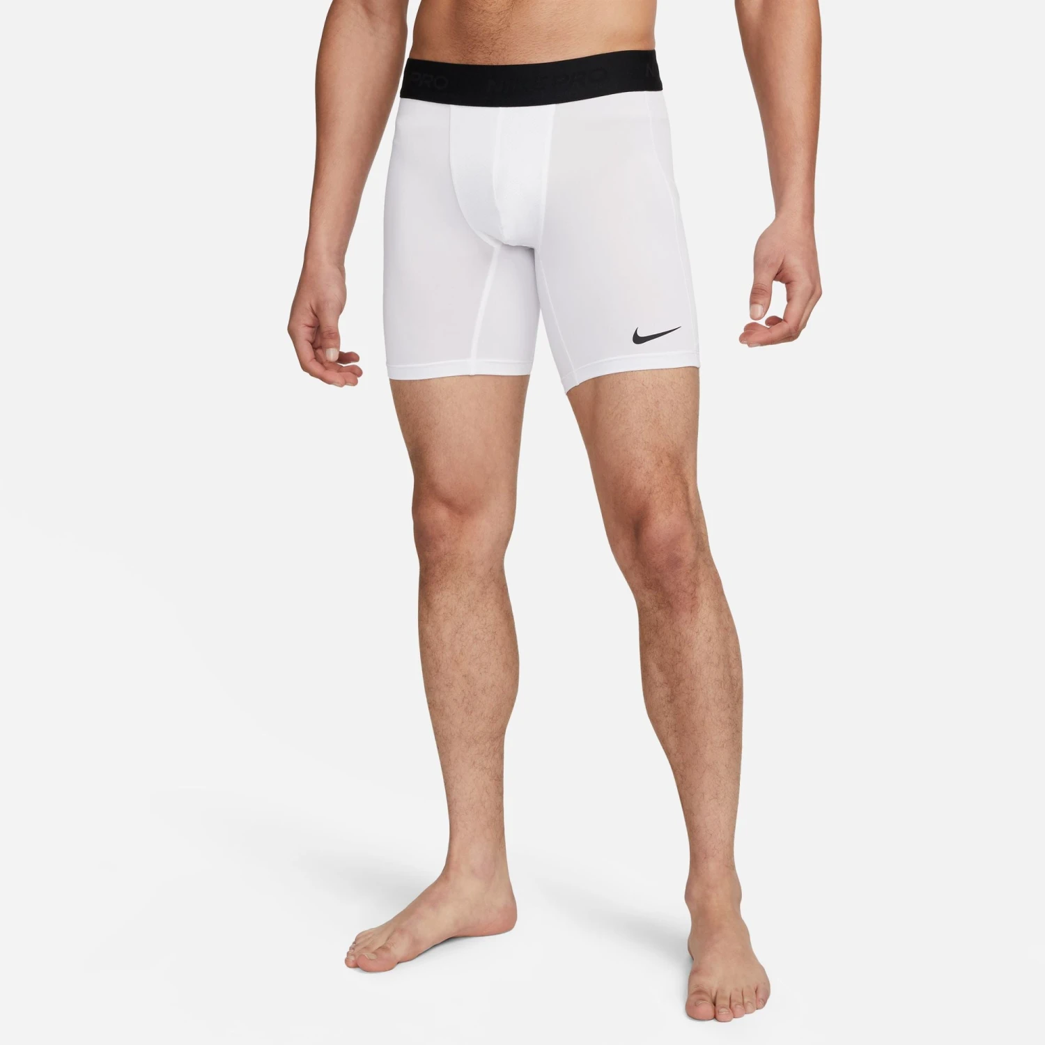 Nike Men's Pro Short Tights (100 - White/Black) 1 Nike Men's Pro Short Tights (100 - White/Black)