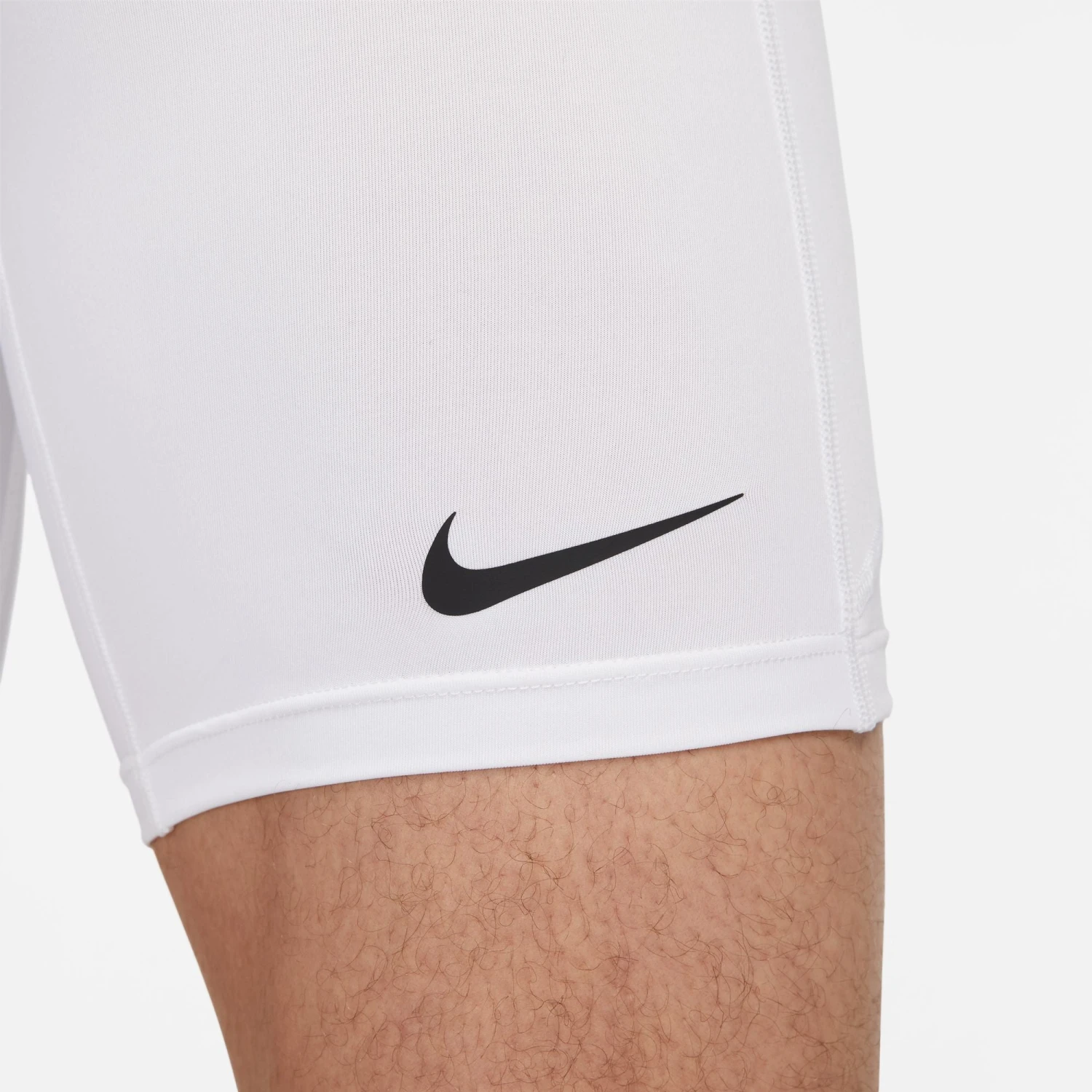 Nike Men's Pro Short Tights (100 - White/Black) 6 Nike Men's Pro Short Tights (100 - White/Black) - Image 6