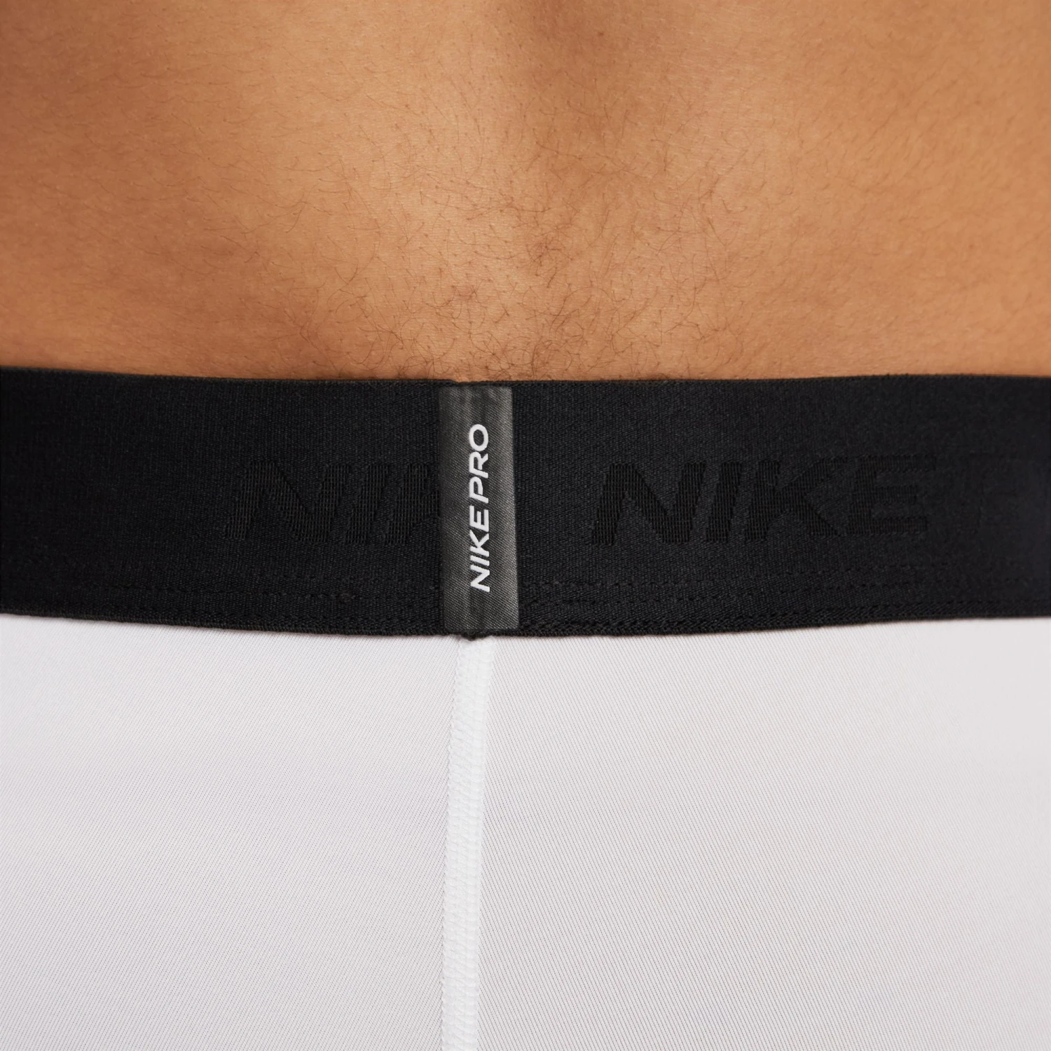 Nike Men's Pro Short Tights (100 - White/Black) 7 Nike Men's Pro Short Tights (100 - White/Black) - Image 7