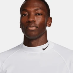 Nike Men's Dri-FIT Warm Long-Sleeve Fitness Mock (100 - White/Black) 8 Nike Men's Dri-FIT Warm Long-Sleeve Fitness Mock (100 - White/Black) -TCRunning Shop AURORA FB8515 100 PHSYM001 2000