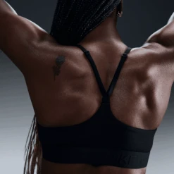 Nike Women's Indy Light Support Padded Adjustable Sports Bra (010 - Black/Black) -TCRunning Shop AURORA FD1062 010 PHSYM003 2000