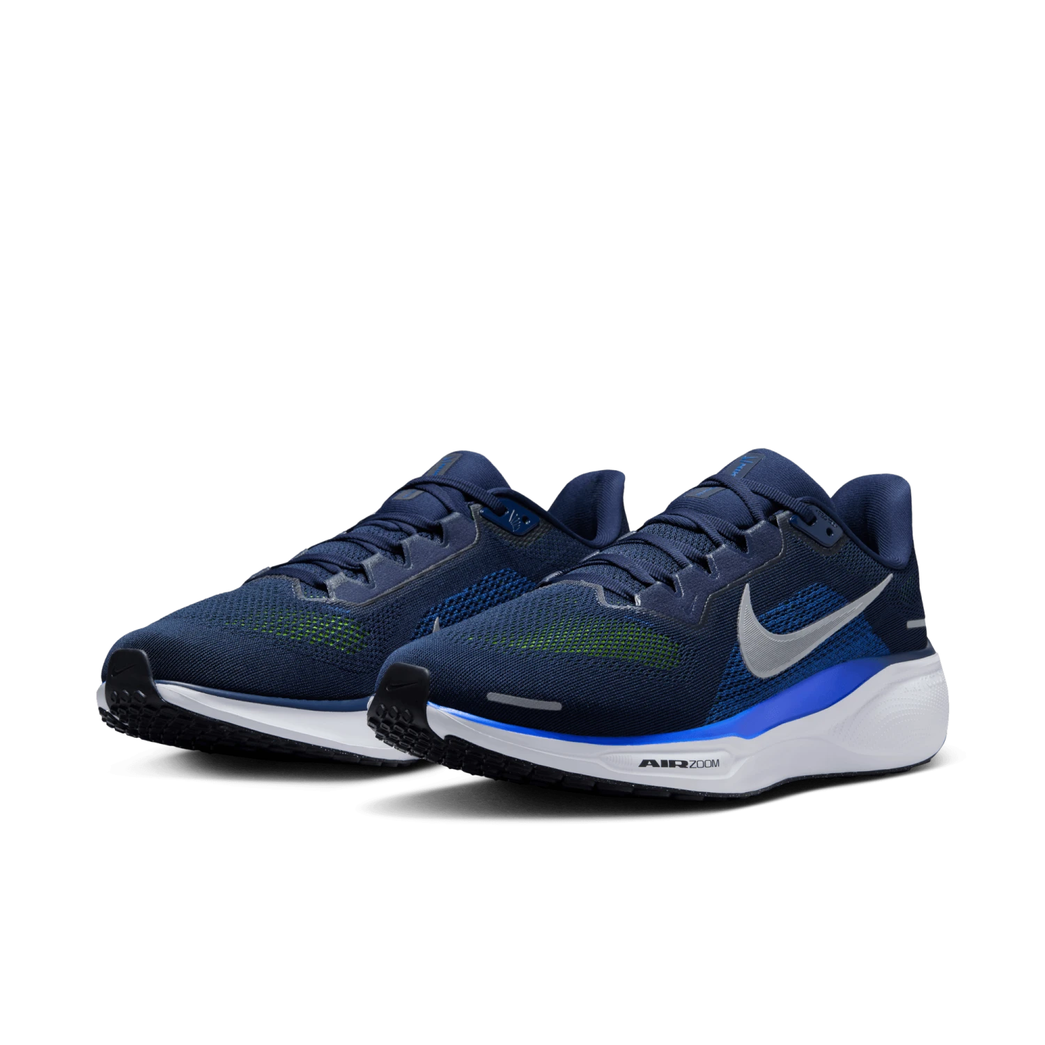 Nike Men's Pegasus 41 (400 - Midnight Navy/Reflective Silver-Black-Volt) 3 Nike Men's Pegasus 41 (400 - Midnight Navy/Reflective Silver-Black-Volt) - Image 3