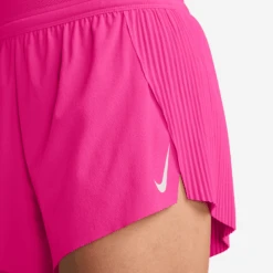 Nike Women's DRI-FIT ADV Aeroswift Mid-Rise Brief-Lined 3" Running Shorts (645 - Hyper Pink/Black) -TCRunning Shop AURORA FN2328 645 PHSYM002 2000
