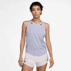 Nike Women's AeroSwift DRI-FIT ADV Running Singlet (057 - Ghost/Blue Void)