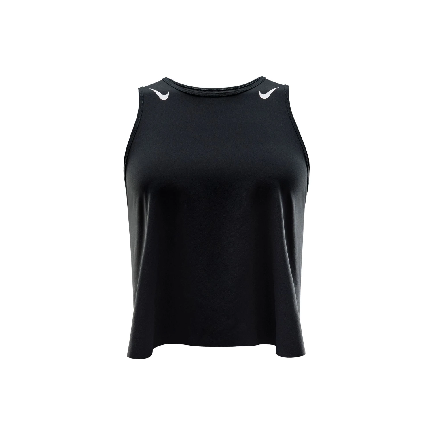 Nike Women's AeroSwift Women's Dri-FIT ADV Cropped Running Tank Top (010 - Black/White) 6 Nike Women's AeroSwift Women's Dri-FIT ADV Cropped Running Tank Top (010 - Black/White) - Image 6