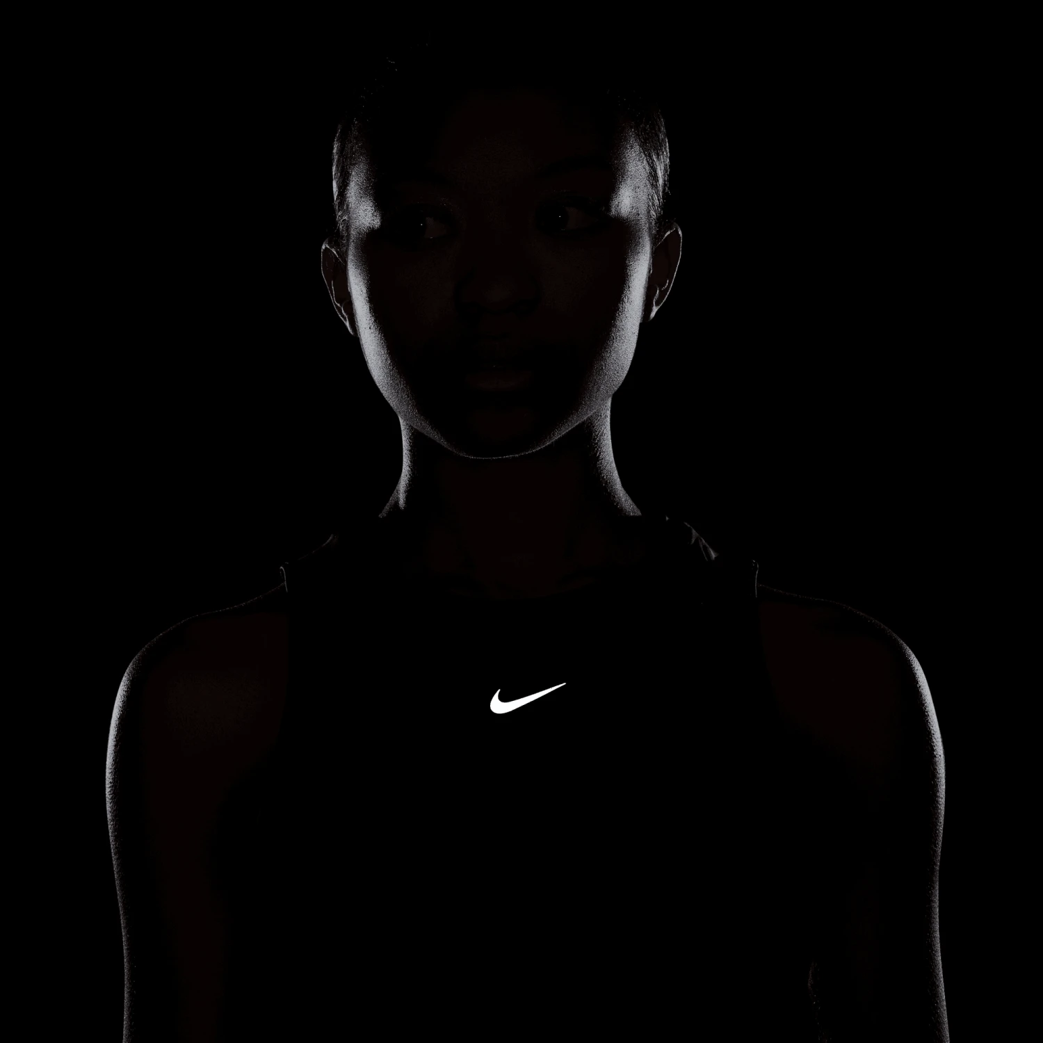 Nike Women's One Classic Dri-FIT Tank Top (010 - Black/Black) 7 Nike Women's One Classic Dri-FIT Tank Top (010 - Black/Black) - Image 7